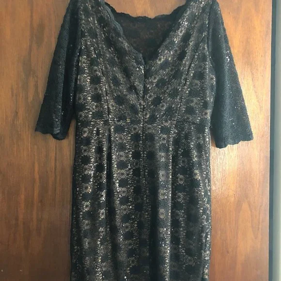 Black Lace Dress - Picture 2 of 4